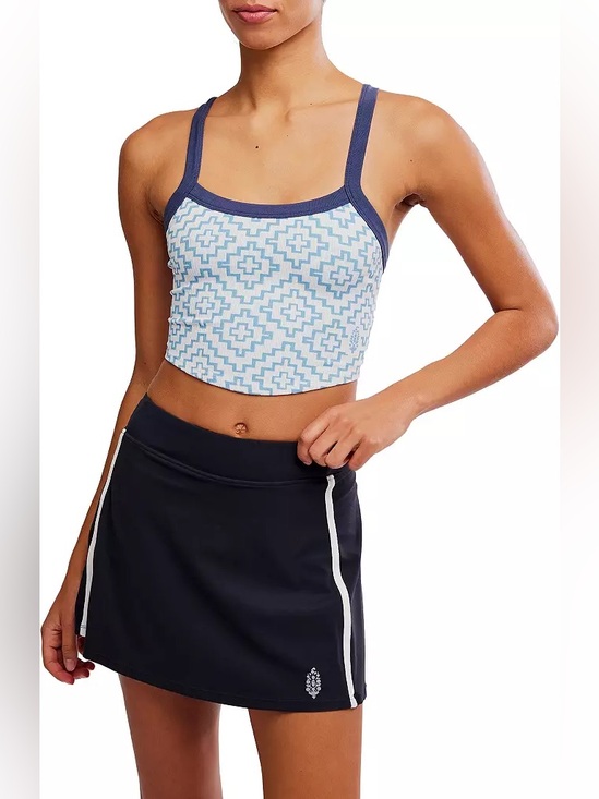 FP Movement by Free People Tops - *NWT* Free People FP Movement All Clear Jacquard Cami in Blue Crush Combo, XL